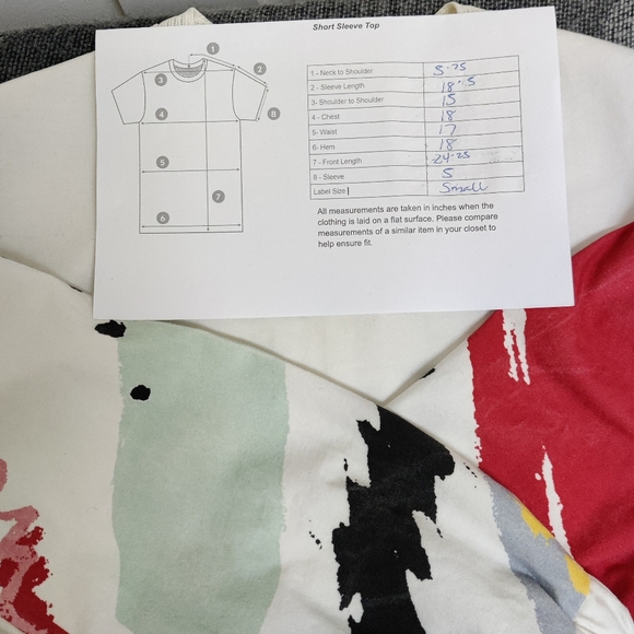 Stella & Mavis Abstract Paint Splatter Top - Small - Picture 10 of 11